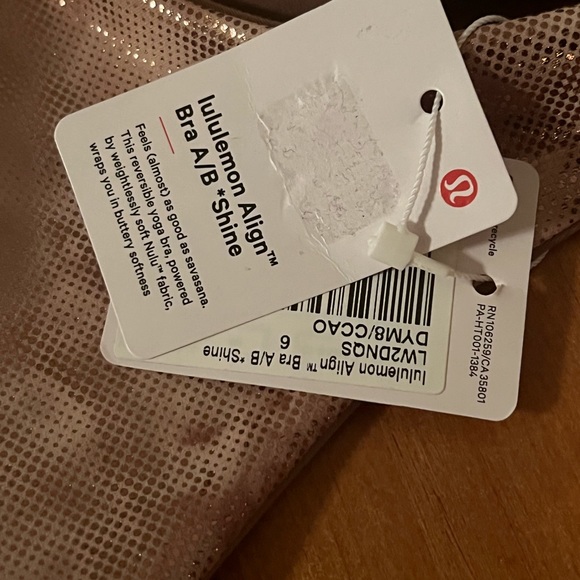 Lululemon Align Bra A/B *Shine Size 6 - Picture 5 of 7